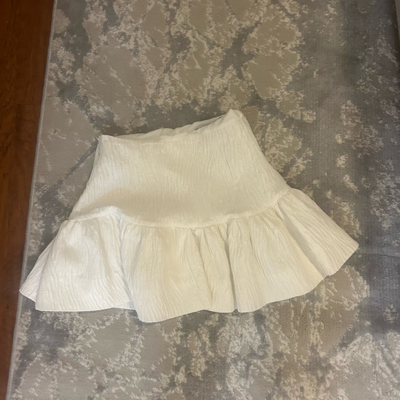 Zara White Mini Skirt - Picture 3 of 3